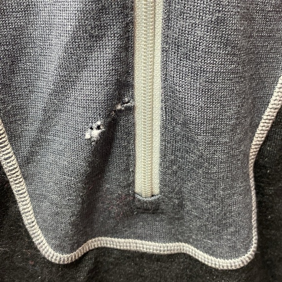 Spyder west elevation 1/2 zip base layer  pullover jacket gray size large - Picture 3 of 5